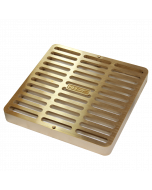 Tempo Flat Brass Grate w/ PVC Collar-Size:3 inch