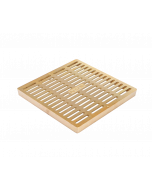 NDS 12" Square Catch Basin Grate - Brass (Display)