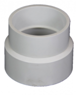 3" x 4" PVC Reducer Adapter (3" Hub x 4" Hub)