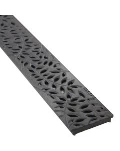 NDS 554 - Mini Channel Decorative Botanical Grate - Black