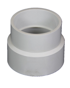 3" x 4" PVC Reducer Adapter (3" Hub x 4" Hub)