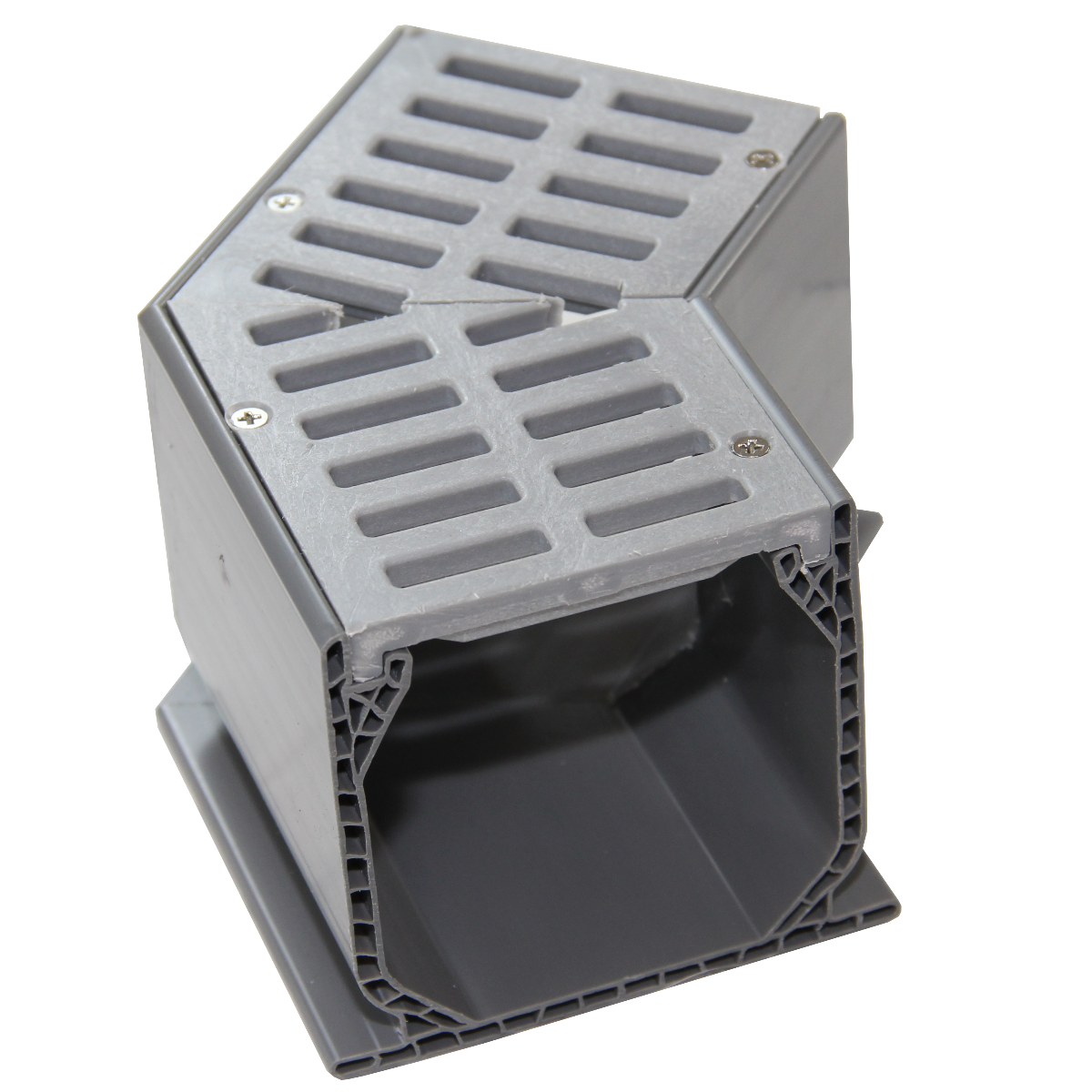 NDS Mini Channel 45-Degree Elbow with Grate