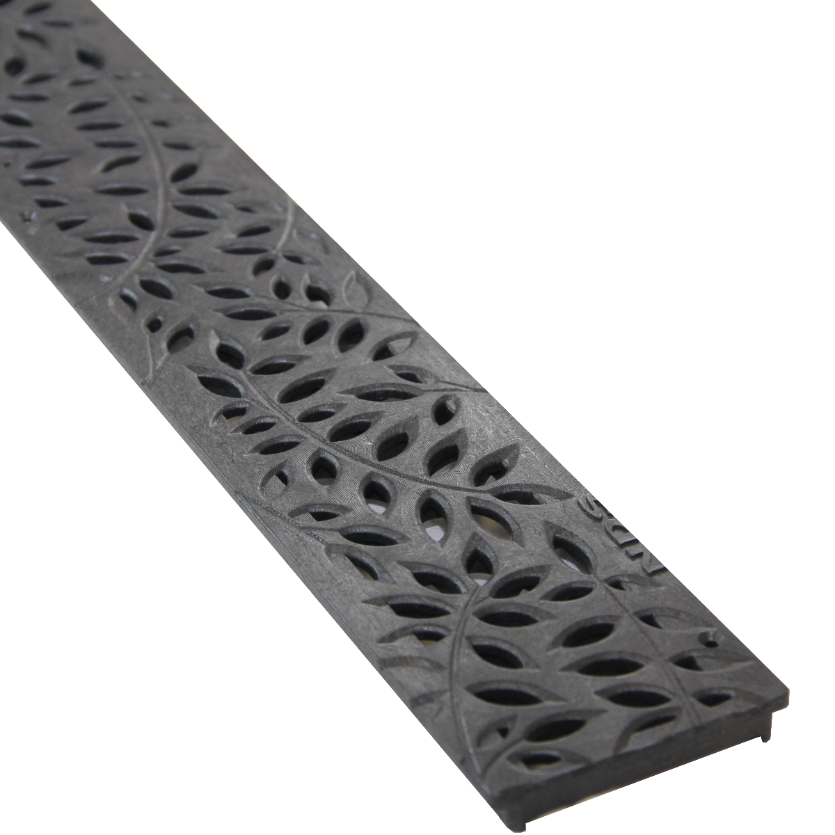 NDS Mini Channel Decorative Botanical Grate — Black