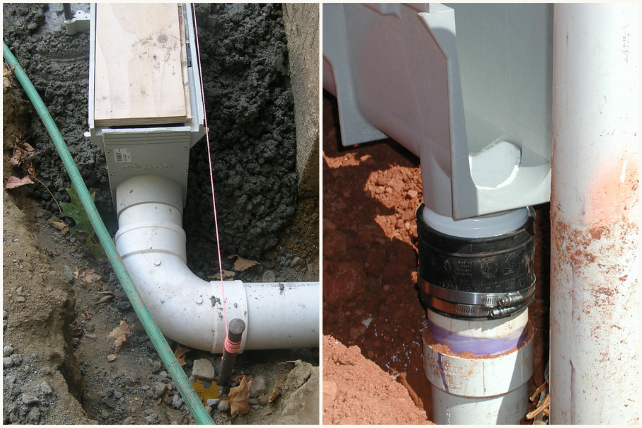 NDS Dura Slope Trench Drain Installed NDS Dura Slope Trench Drain Installed