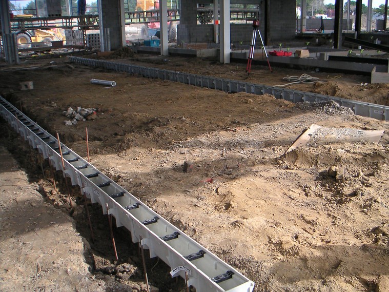 NDS Dura Slope Trench Drain Installation Display NDS Dura Slope Trench Drain Installation Display
