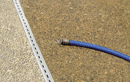 NDS Micro Channel Drain installed as pool drain